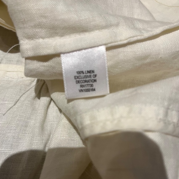 Merona White Linen Blazer Jacket Women’s Small - Picture 16 of 16